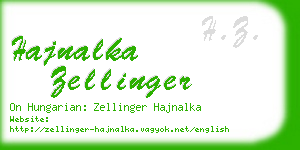 hajnalka zellinger business card